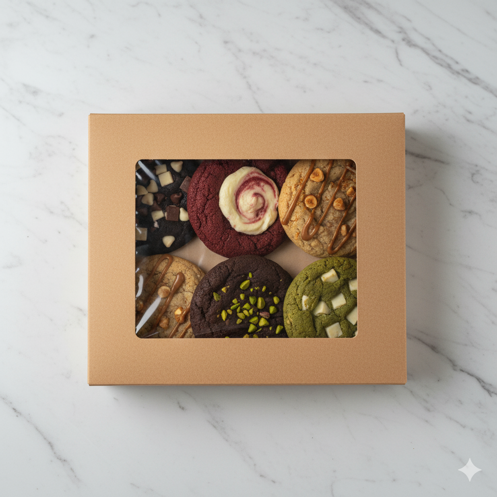 Paquet de 6 cookies emballées